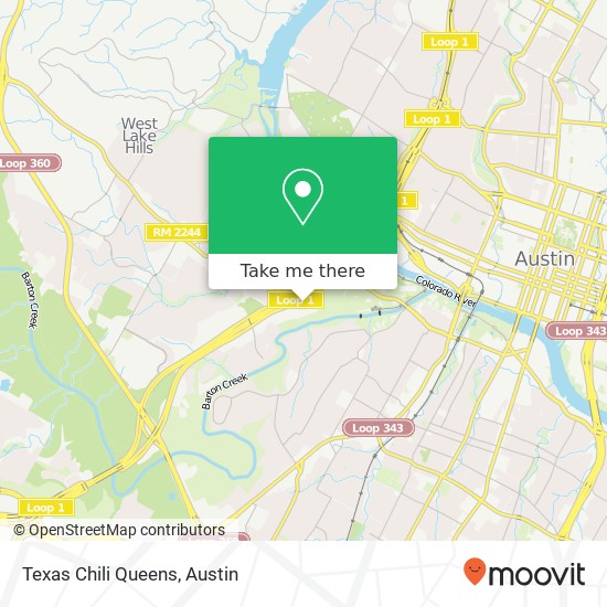 Texas Chili Queens map