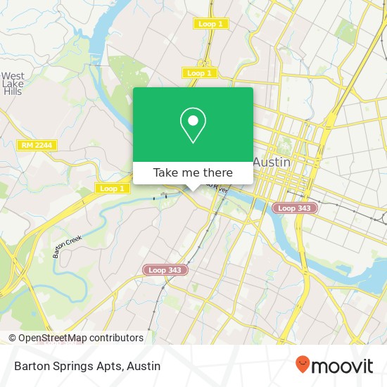 Barton Springs Apts map