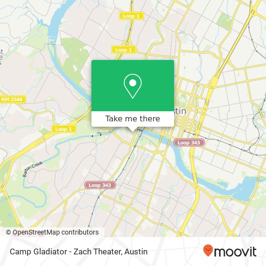 Camp Gladiator - Zach Theater map