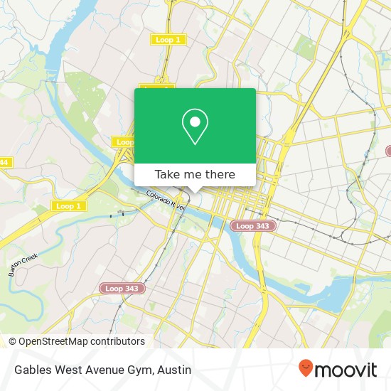 Mapa de Gables West Avenue Gym