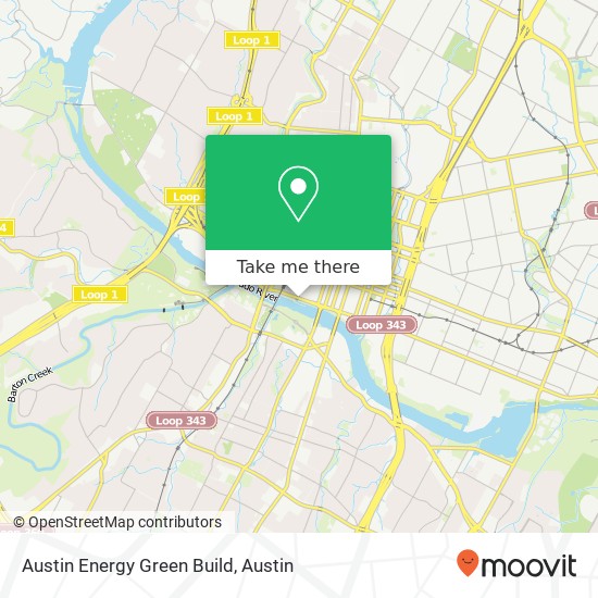 Austin Energy Green Build map