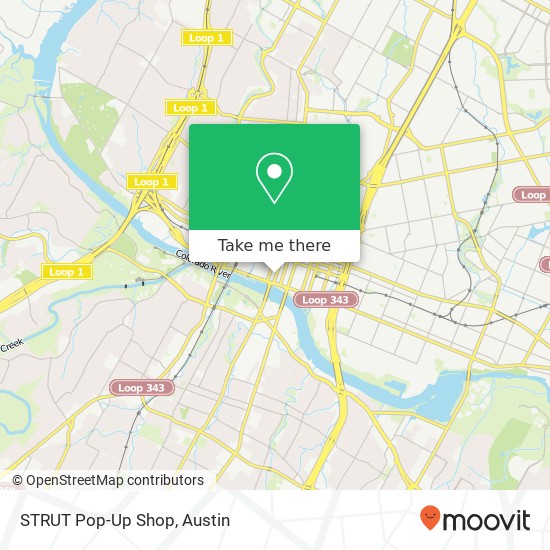 STRUT Pop-Up Shop map