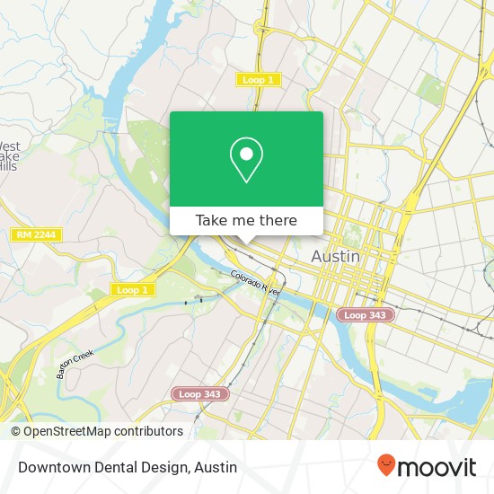Downtown Dental Design map