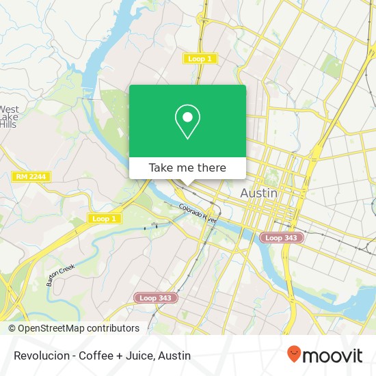 Revolucion - Coffee + Juice map