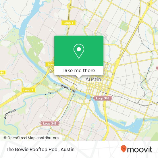 Mapa de The Bowie Rooftop Pool