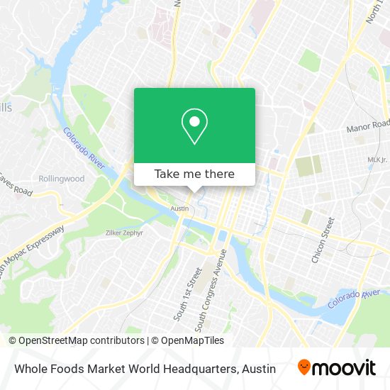 Whole Foods Market World Headquarters map