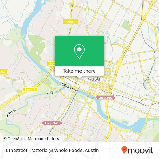 Mapa de 6th Street Trattoria @ Whole Foods