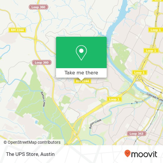 The UPS Store map