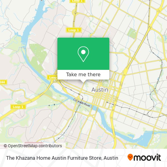 The Khazana Home Austin Furniture Store map