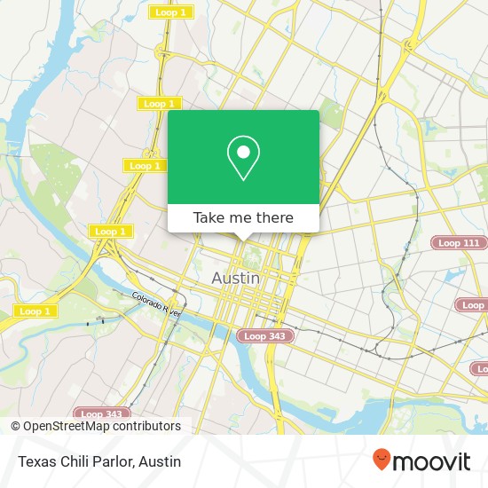 Texas Chili Parlor map