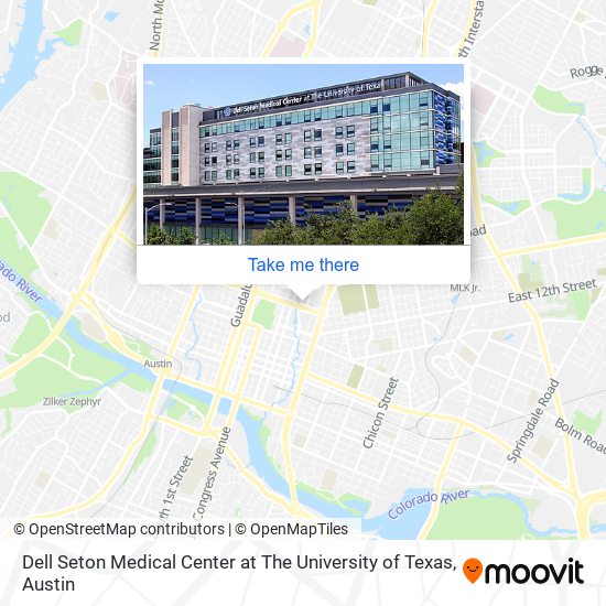 Dell Seton Medical Center at The University of Texas map