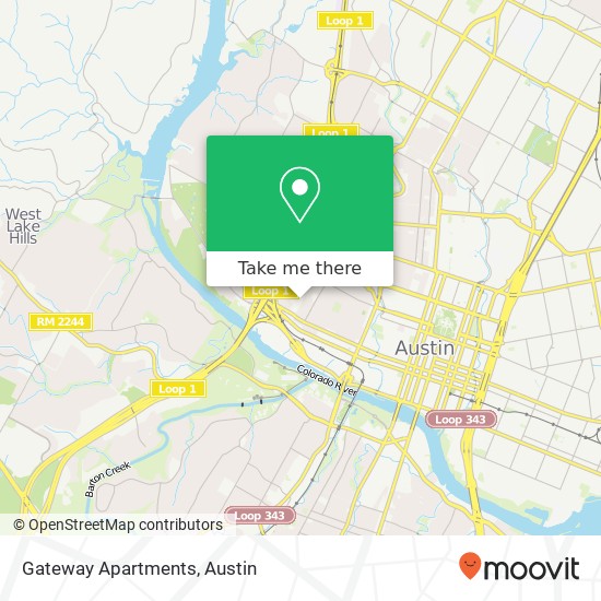 Mapa de Gateway Apartments