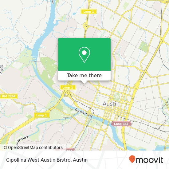 Cipollina West Austin Bistro map