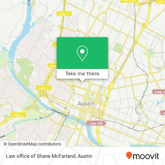 Law office of Shane McFarland map