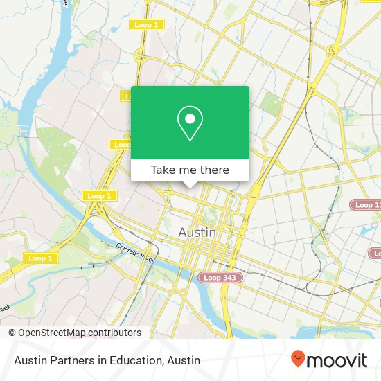 Mapa de Austin Partners in Education