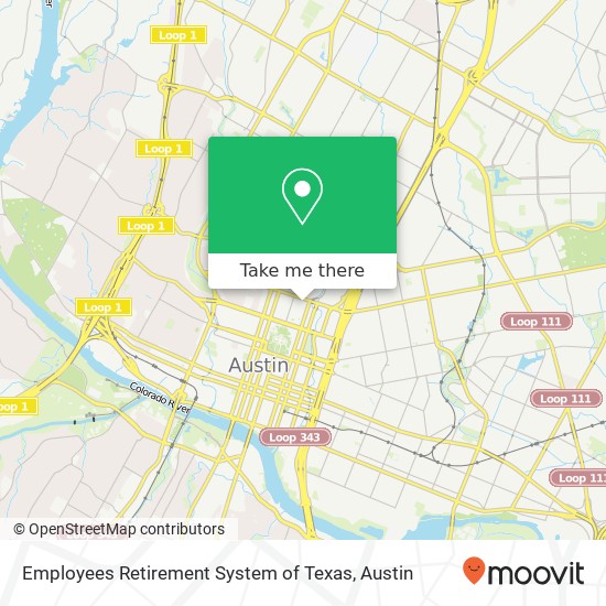 Mapa de Employees Retirement System of Texas