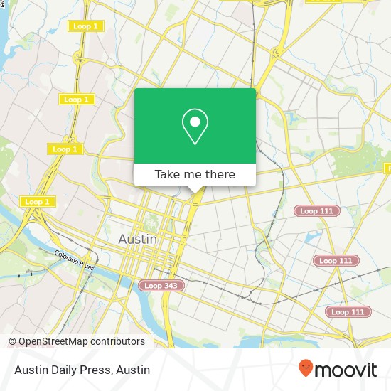 Austin Daily Press map