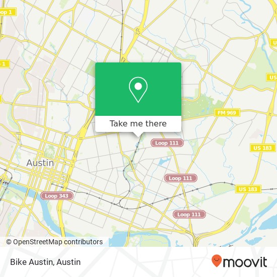 Bike Austin map