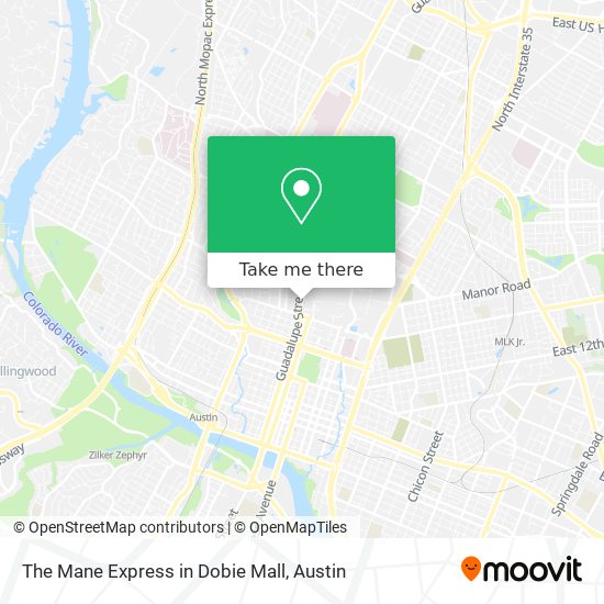 The Mane Express in Dobie Mall map