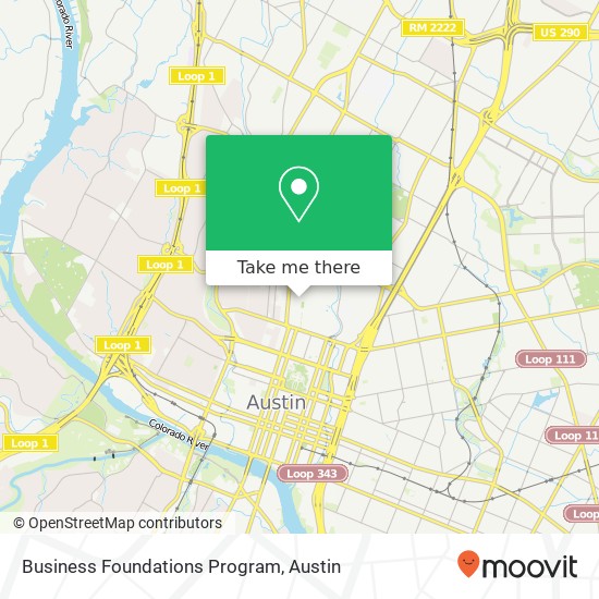 Mapa de Business Foundations Program