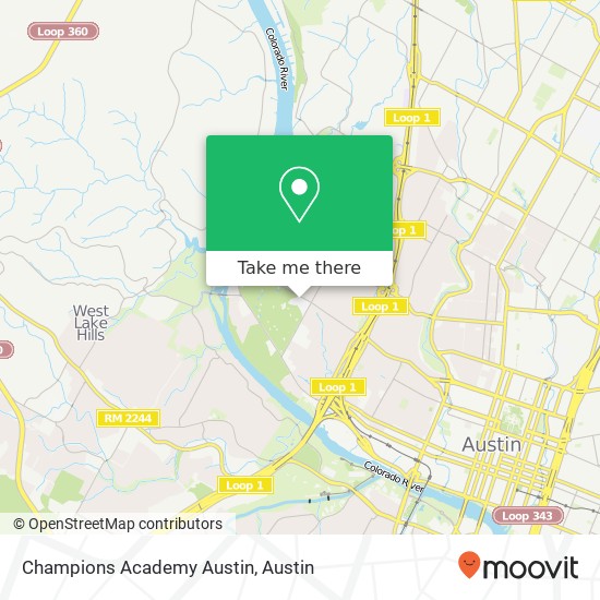 Champions Academy Austin map