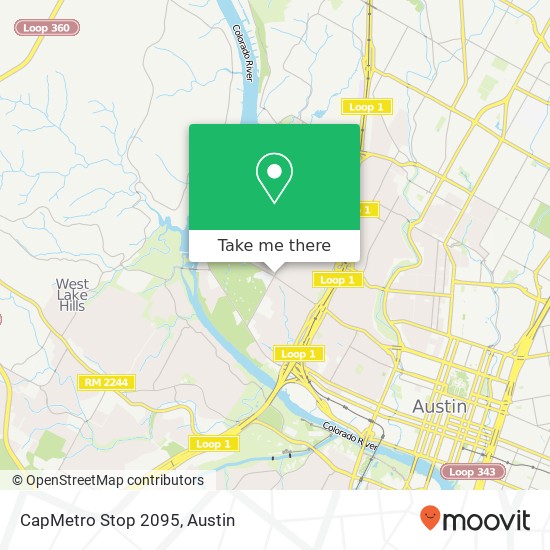 Mapa de CapMetro Stop 2095