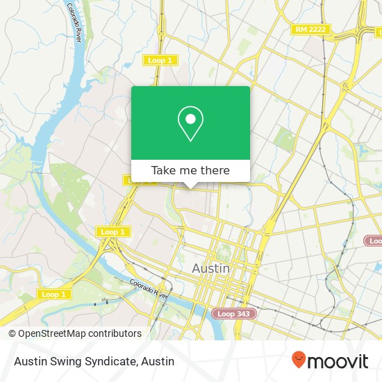 Austin Swing Syndicate map