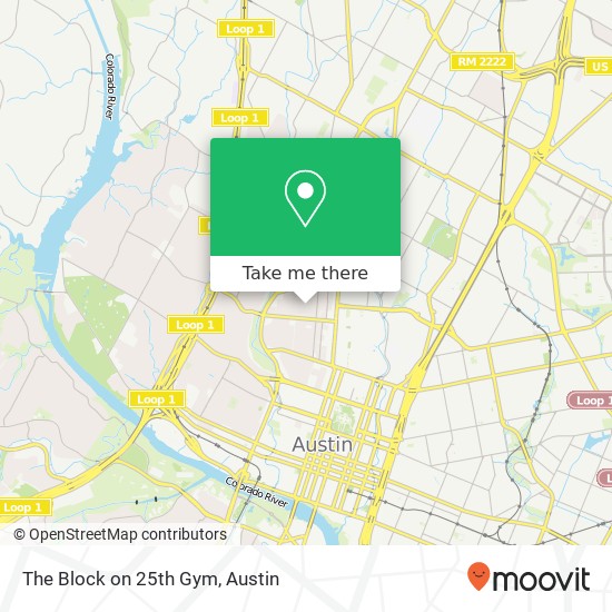 Mapa de The Block on 25th Gym