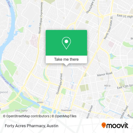 Forty Acres Pharmacy map