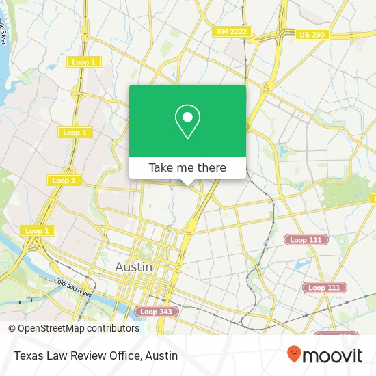 Texas Law Review Office map
