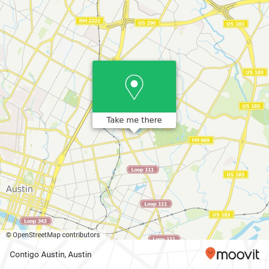 Mapa de Contigo Austin