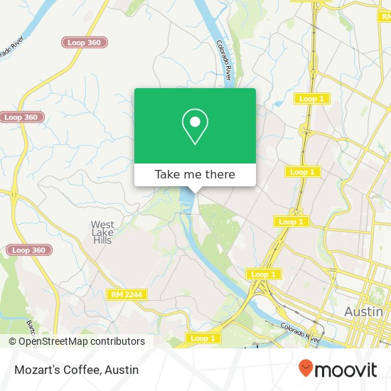 Mozart's Coffee map