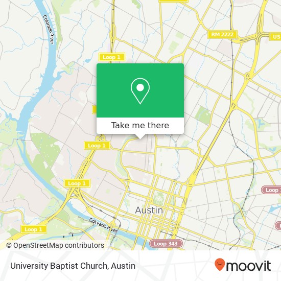 Mapa de University Baptist Church