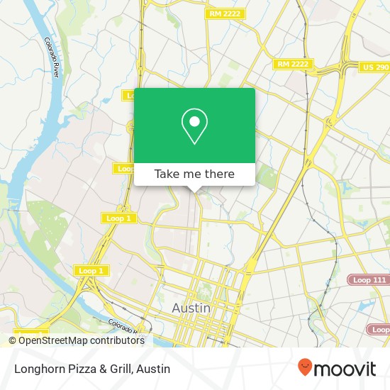 Longhorn Pizza & Grill map