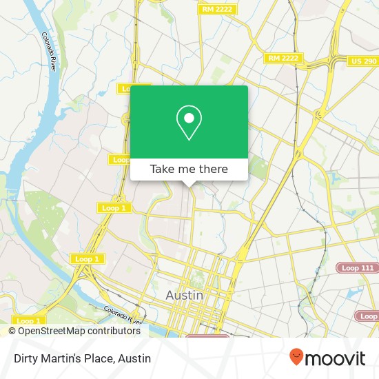 Dirty Martin's Place map