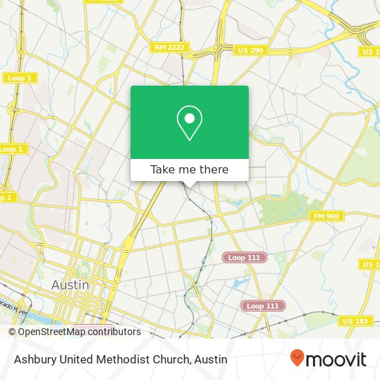 Ashbury United Methodist Church map