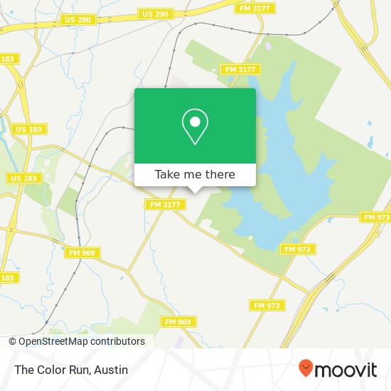 The Color Run map