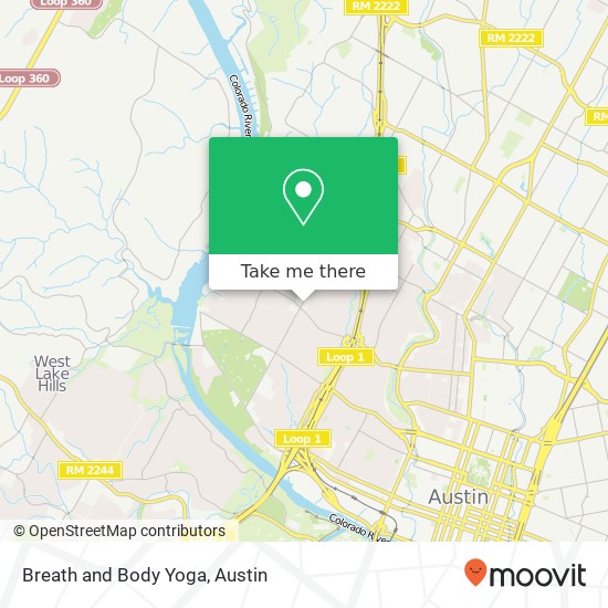 Breath and Body Yoga map