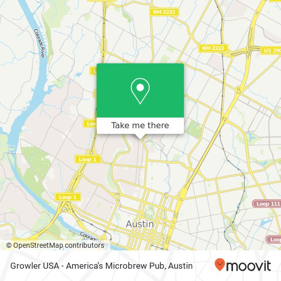 Growler USA - America's Microbrew Pub map