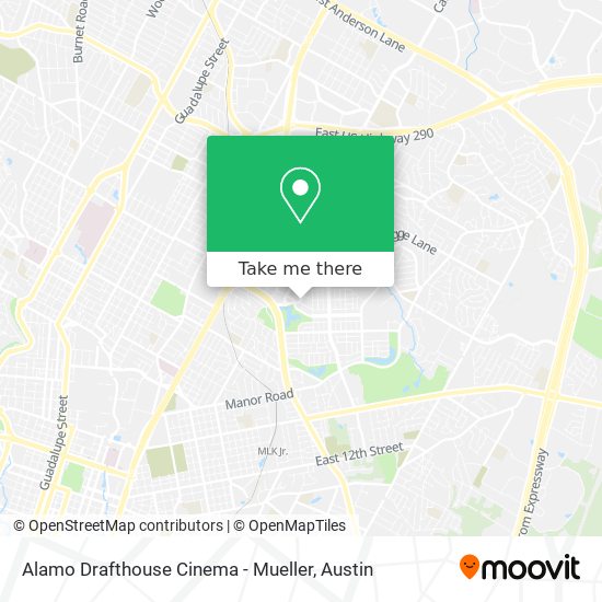 Mapa de Alamo Drafthouse Cinema - Mueller