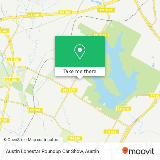 Austin Lonestar Roundup Car Show map