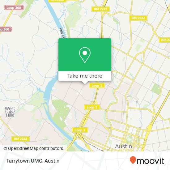 Mapa de Tarrytown UMC