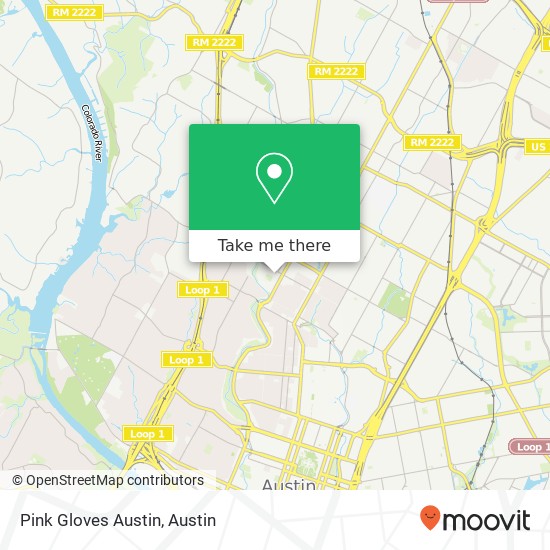 Mapa de Pink Gloves Austin