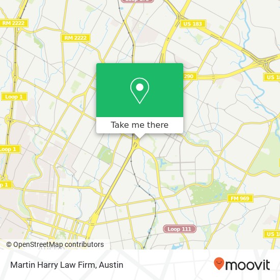 Martin Harry Law Firm map