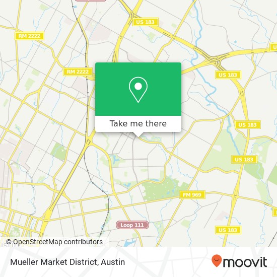 Mueller Market District map