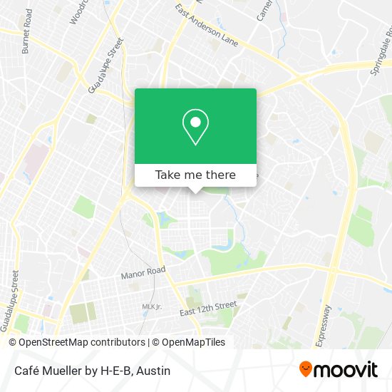 Café Mueller by H-E-B map