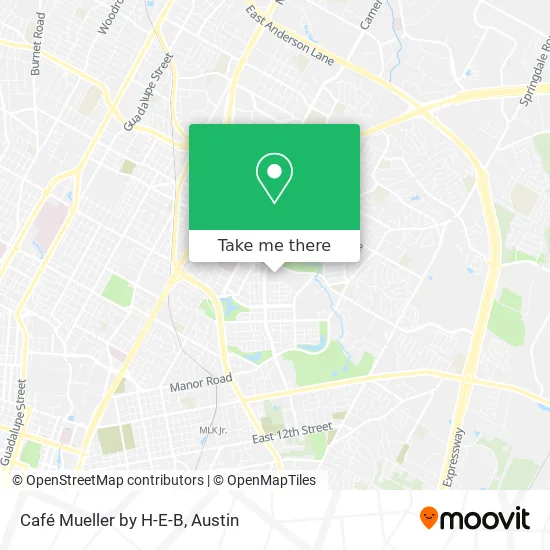 Café Mueller by H-E-B map