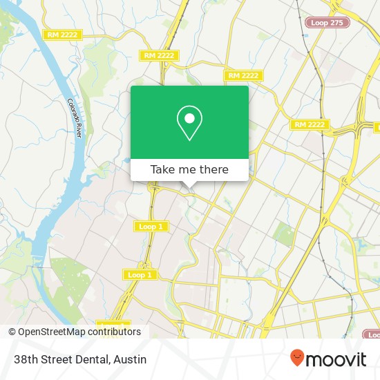 38th Street Dental map