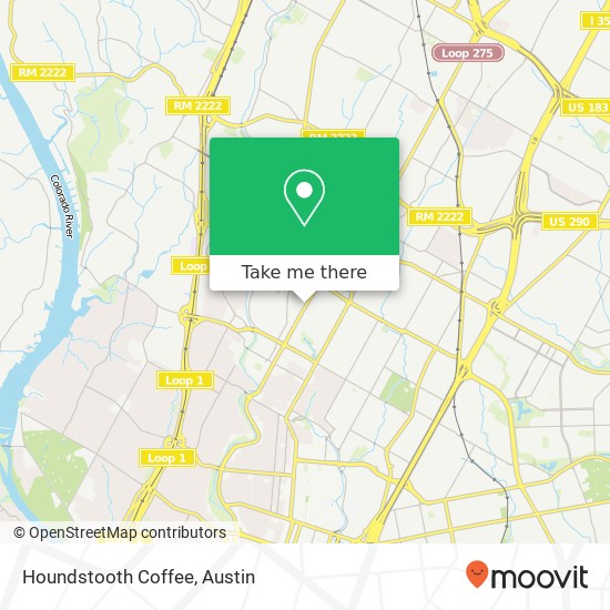 Mapa de Houndstooth Coffee