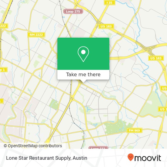 Mapa de Lone Star Restaurant Supply